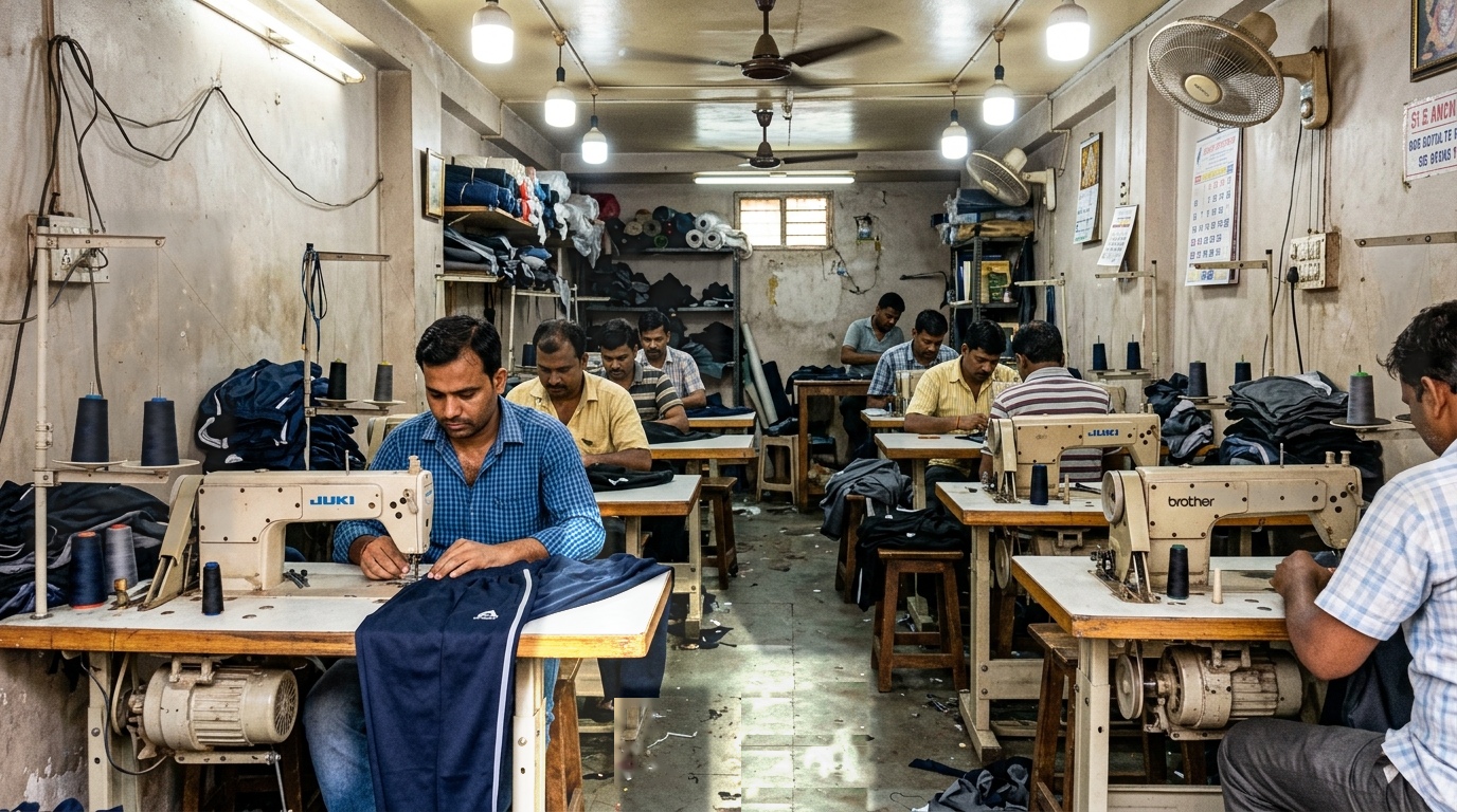MA Garments Track Pants Stitching Workshop in Sion Mumbai